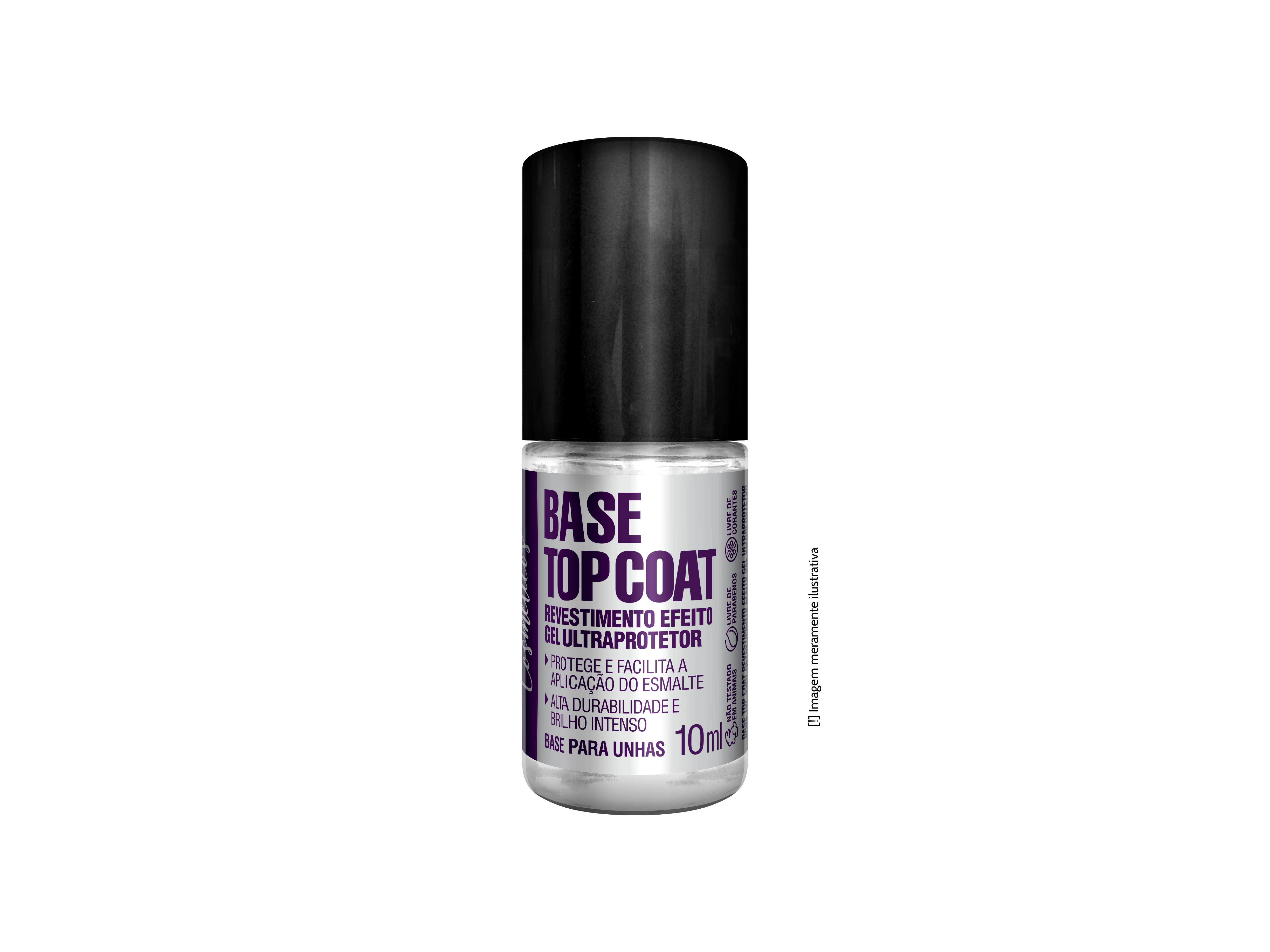 BASE TOP COAT REVESTIMENTO EFEITO GEL 10ml