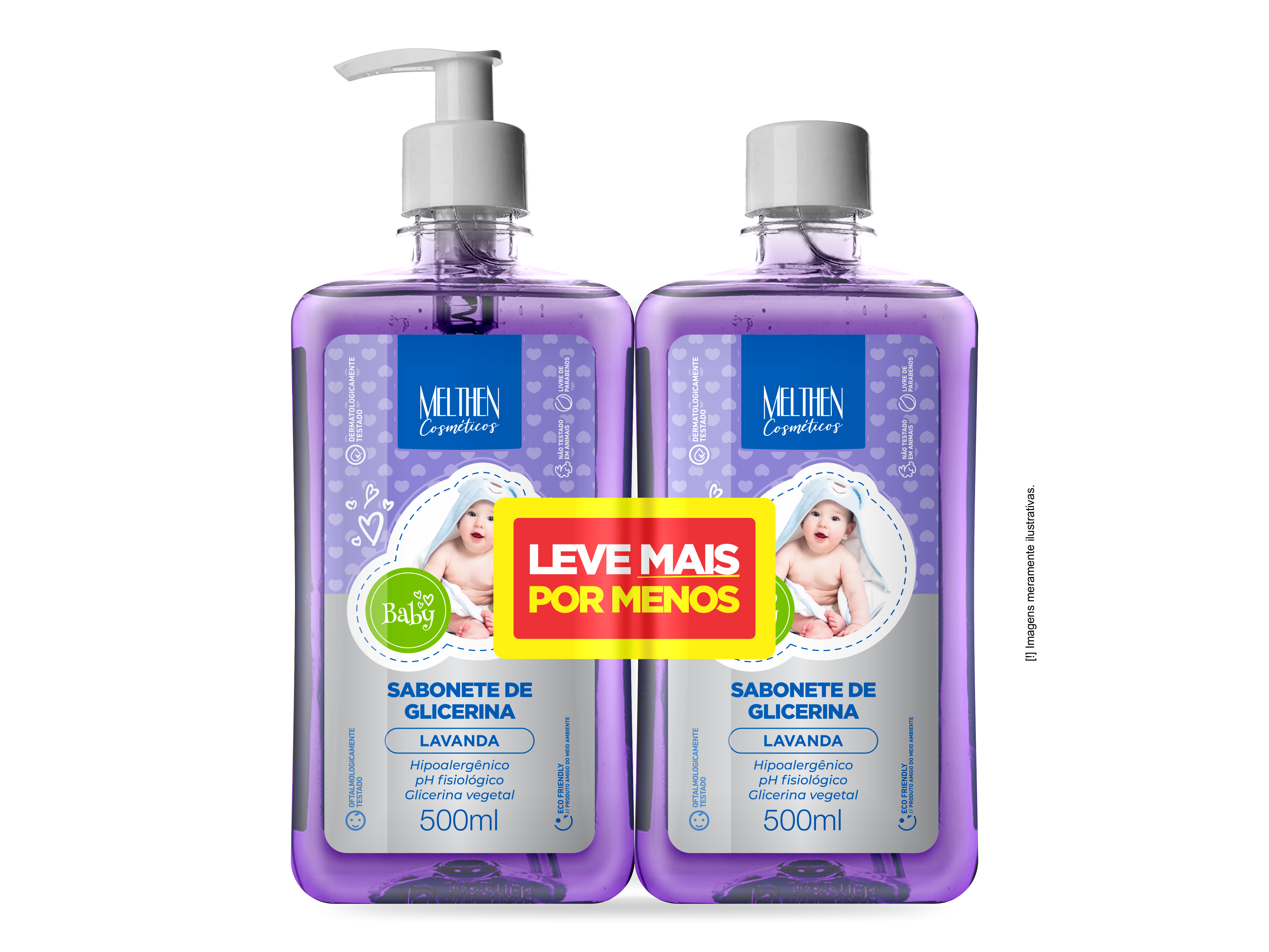 KIT BABY SAB GLIC LAVANDA 500ML LEVE MAIS...