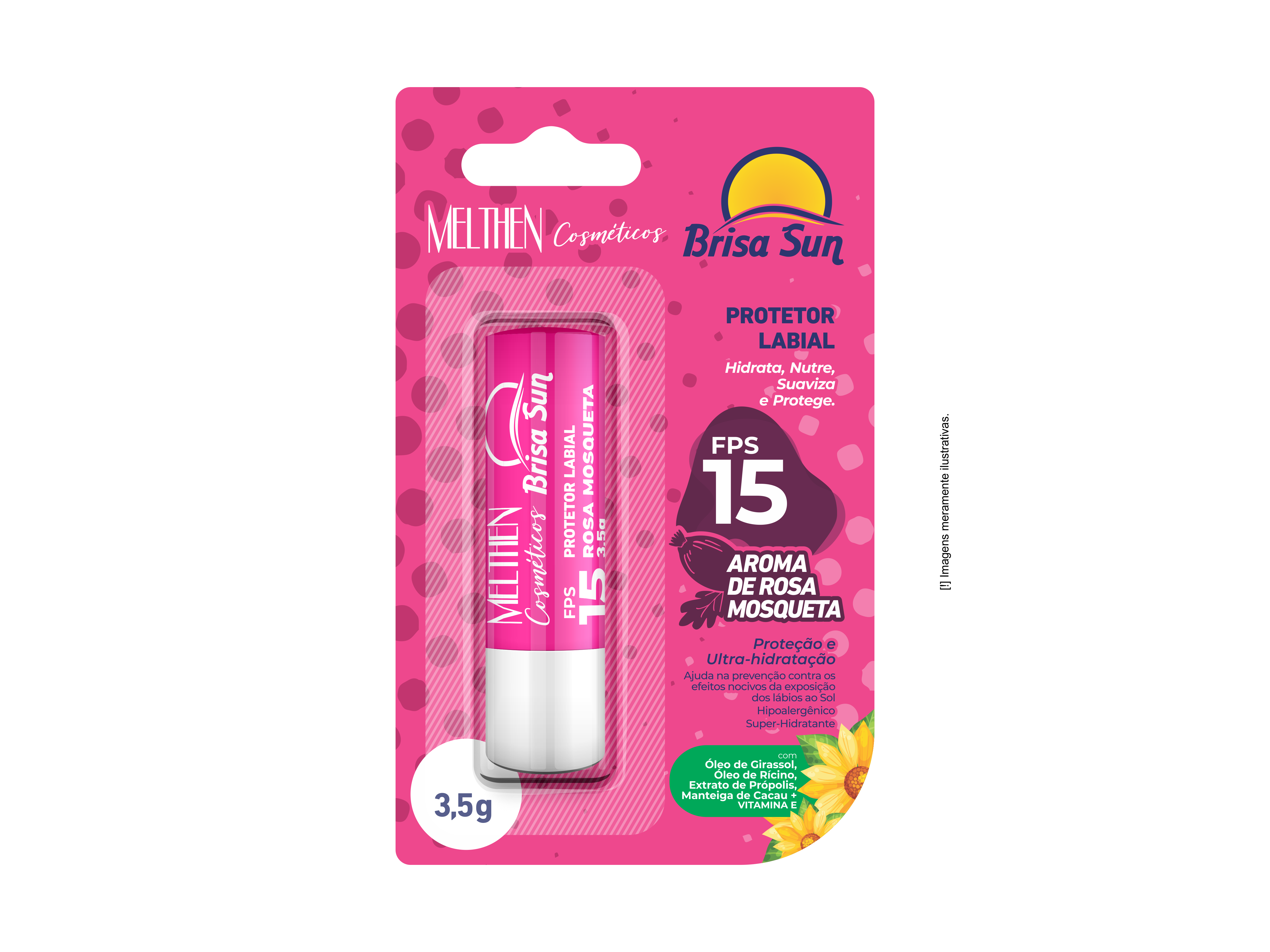 PROTETOR LABIAL FPS 15 ROSAMOSQUETA3,5G