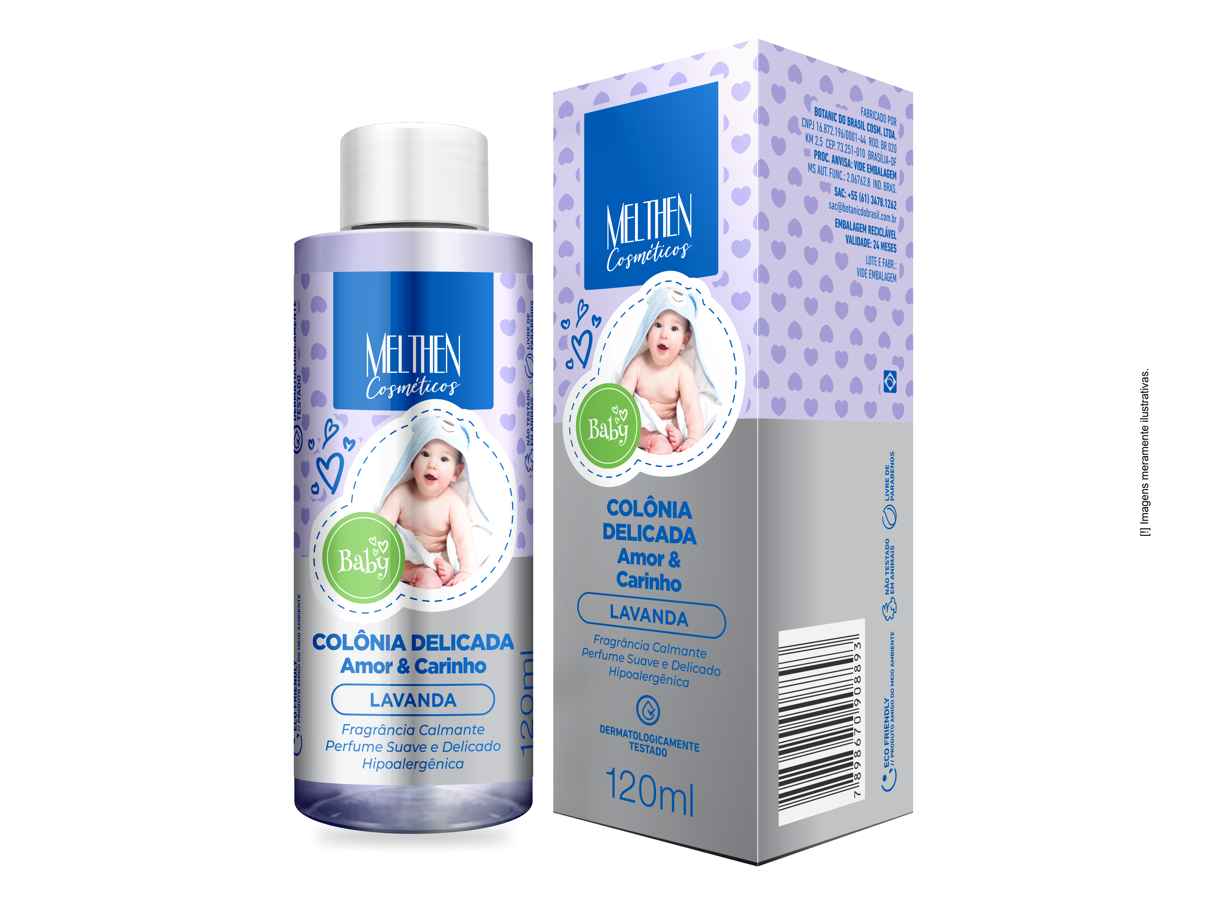 BABY COLONIA DELICADA AMOR & CARINHO LAVA...