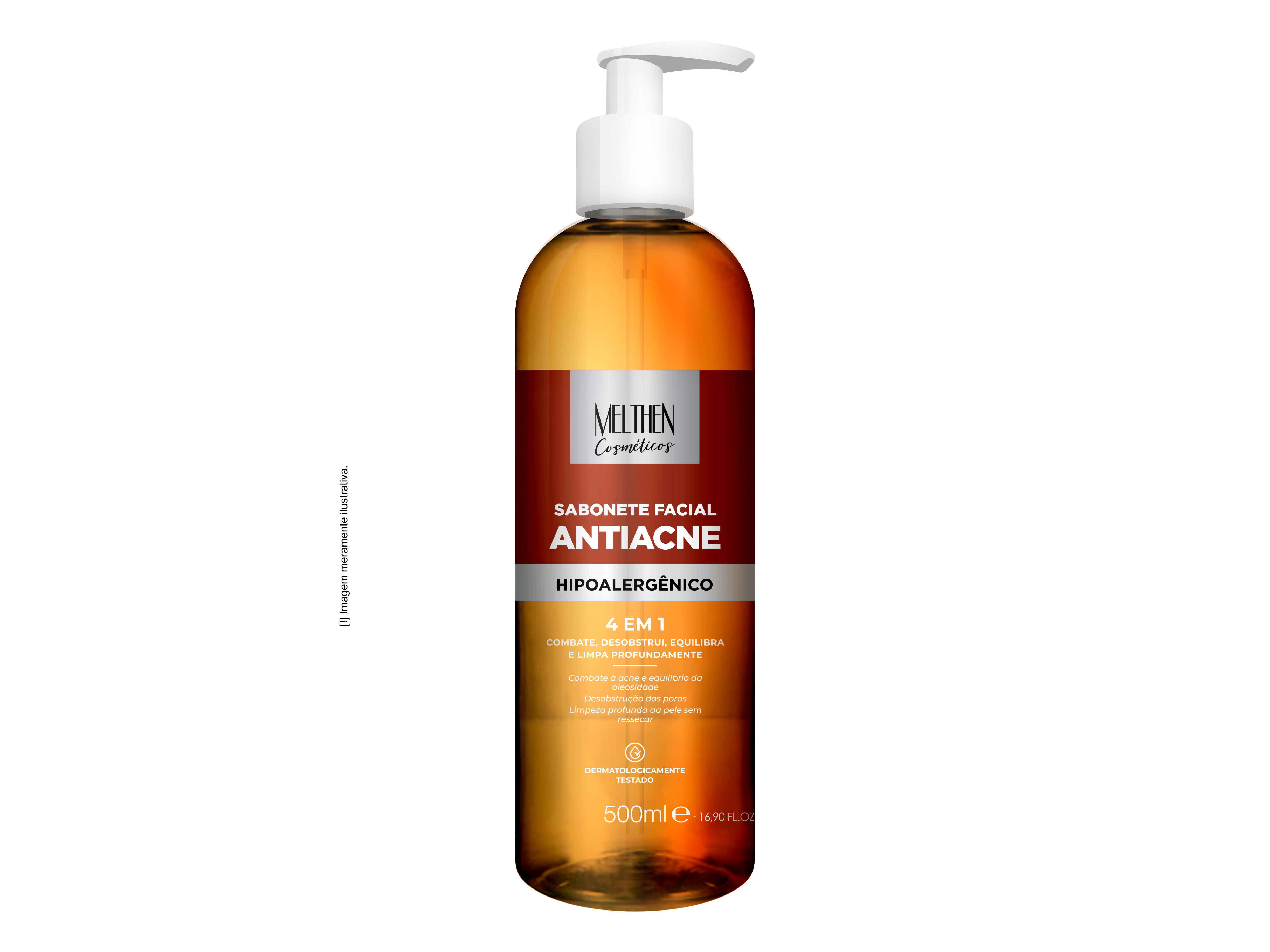 SABONETE FACIAL ANTIACNE 500ML MELTHEN